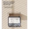 Clear Waterproof Socket Cover Self-Adhesive Socket Safety Protective Cover  Household Bathroom