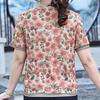 Plus Size Summer Casual Blouses Woman Clothes Loose Elegant Short Sleeve Female Shirts