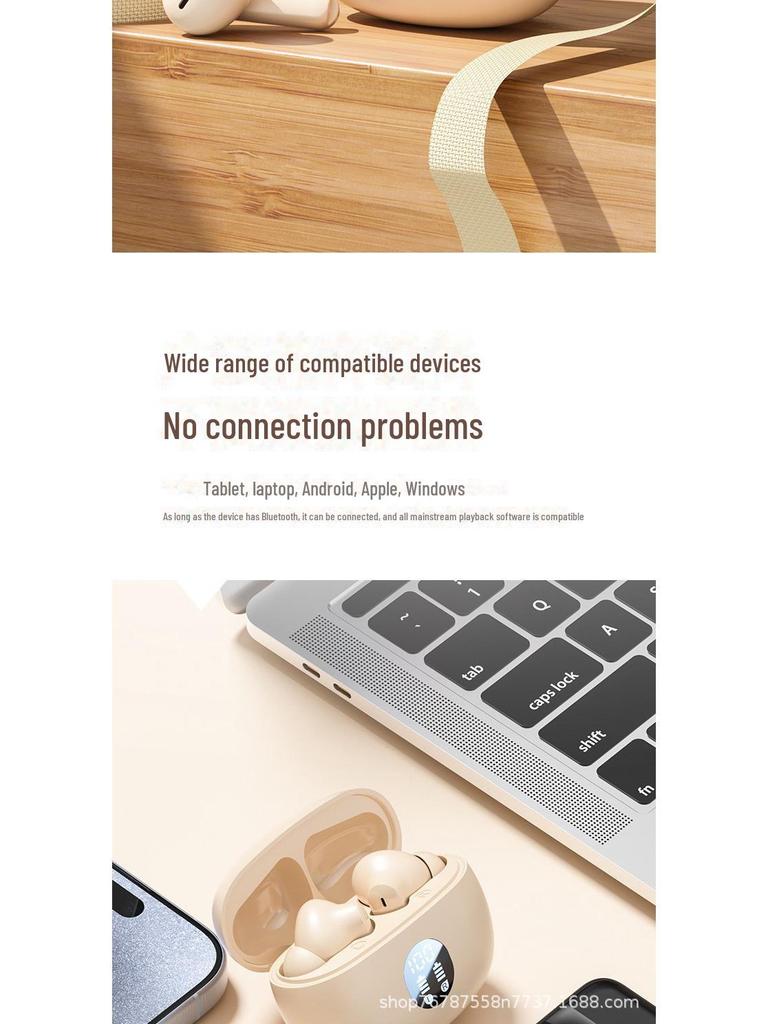 Fone de ouvido Bluetooth 2024 895B S510: Display digital, alta qualidade de som, baixa latência, longa duração da bateria para e-sports