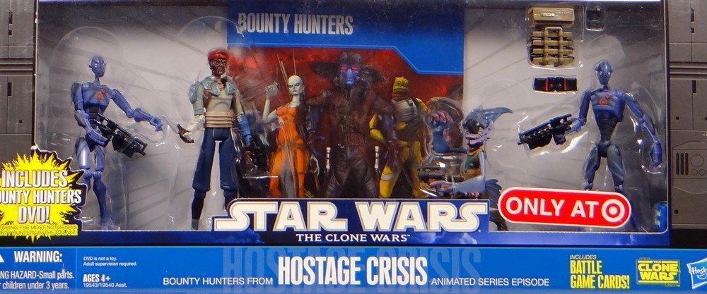 

Star Wars 2010 Exclusive Action Figure 4Pack Battle Pack Hostage Crisis 2x Commando Shahan Alama Robonino Droids, [item]