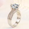 New 925 Silver Ring 5A Zircon Luxury High Quality For Women Men Wedding Fine Jewelry Accessories Party Gift Fashions