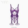 Purple Erotic Underwear Small Breasts Gather Perspective Pajamas 2025 New Sexy One-piece Garters Qqny Female Temptation