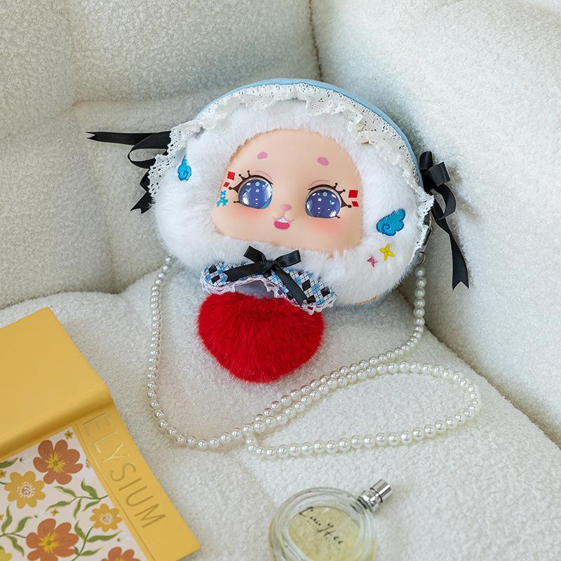 Alice Dreamland Plush Backpack Home Pendant for Girlfriends Birthday Gift Vinyl Face Rag Doll Messenger Bag
