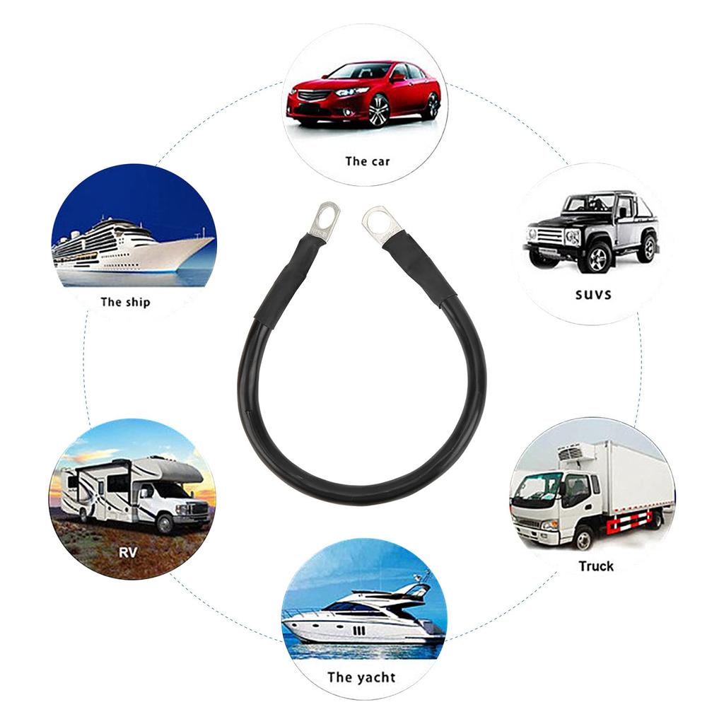 FOPU Auto Parts Inverter Ground Wire, Abrasion Resistant Durable Ground Cable