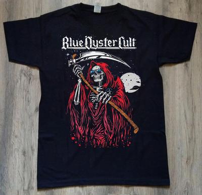 Blue Oyster Cult Concert Reaper Black Cotton T Shirt  Unisex T-Shirt