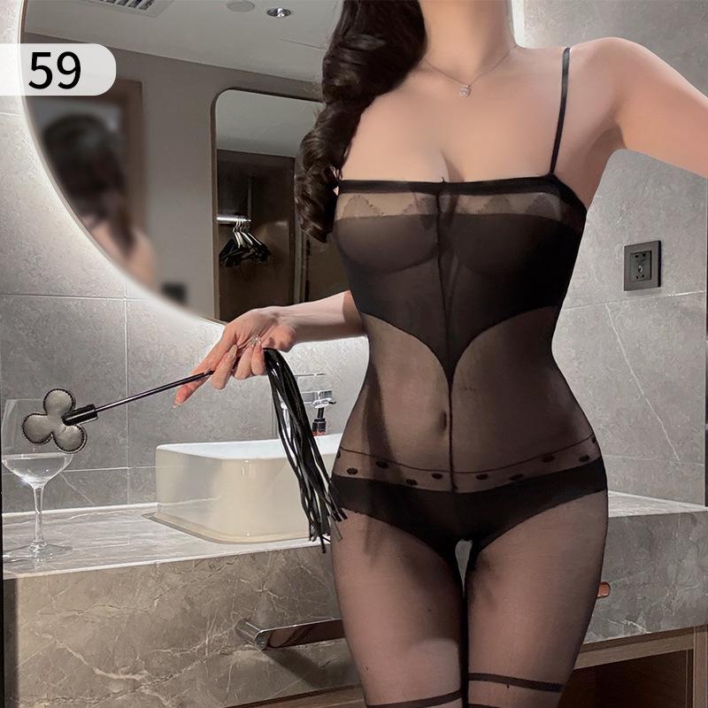 Sex Underwear Sexy Women's Passion Suit Transparent Sexy Temptation Open Net Socks One Piece