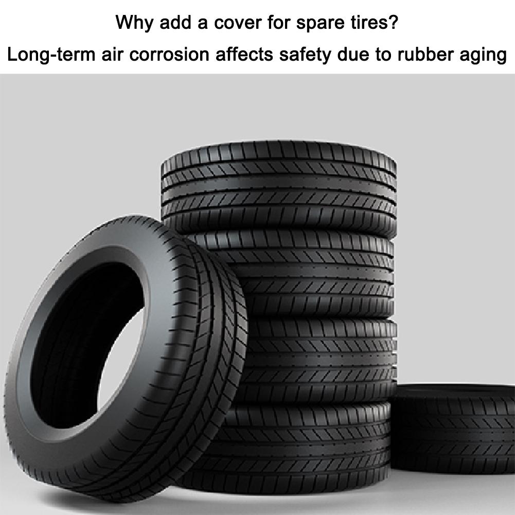 Polyester Car Auto Wheel Tire Cover Protector Car Spare Tire Cover Tyre Wheel Covers For Vehicles Dustproof Tire Bags