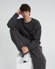TENER Cut-Out Oversized Sweatshirt Charcoal