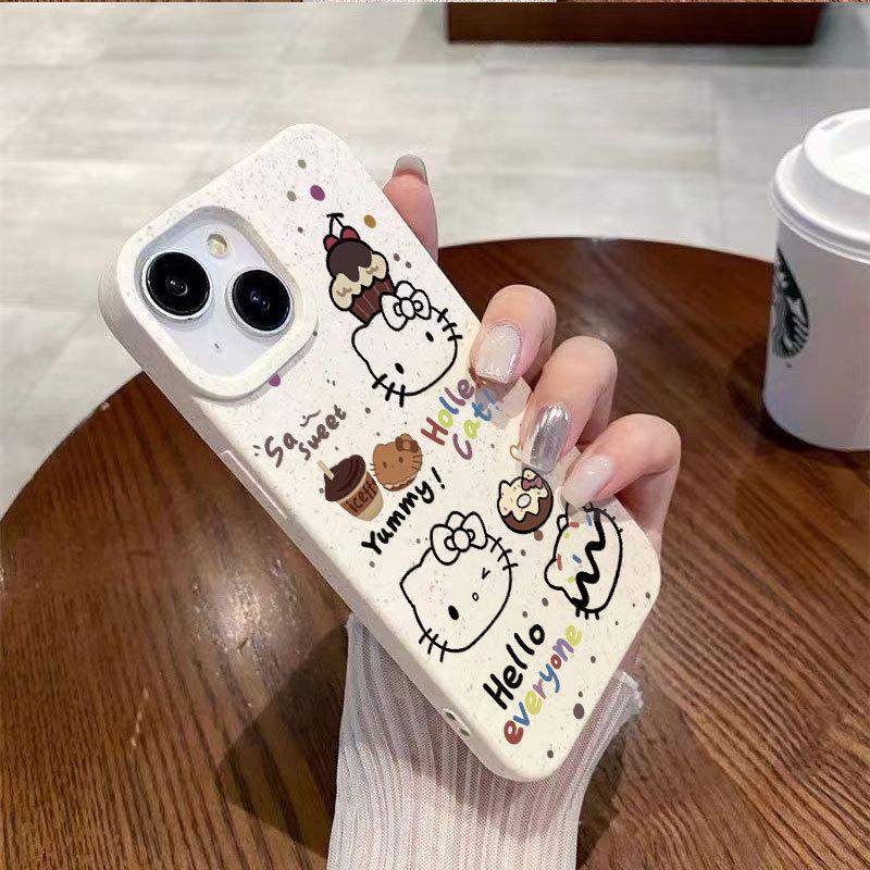 

Матовый чехол для телефона с кошачьим десертом для iPhone 15/16 Pro - XS/XR, противоударный дизайн (1413X/121178) iPhone 11