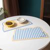 Leak-Proof Cat Head Shaped Pet Meal Mat Anti Slip Kitchen Floor Mat Pet Placemat  Indoor