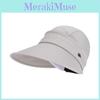 Summer Sun Hat With Leaf Decoration And Detachable Crown Uv Protection For Casual Wear