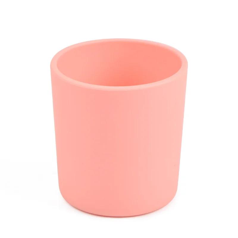 Kids Silicone Water Cups Baby Snack Cup Portable Outdoor Travel Children Cups Teacups Drinkware Food Grade Silicone BPA FREE