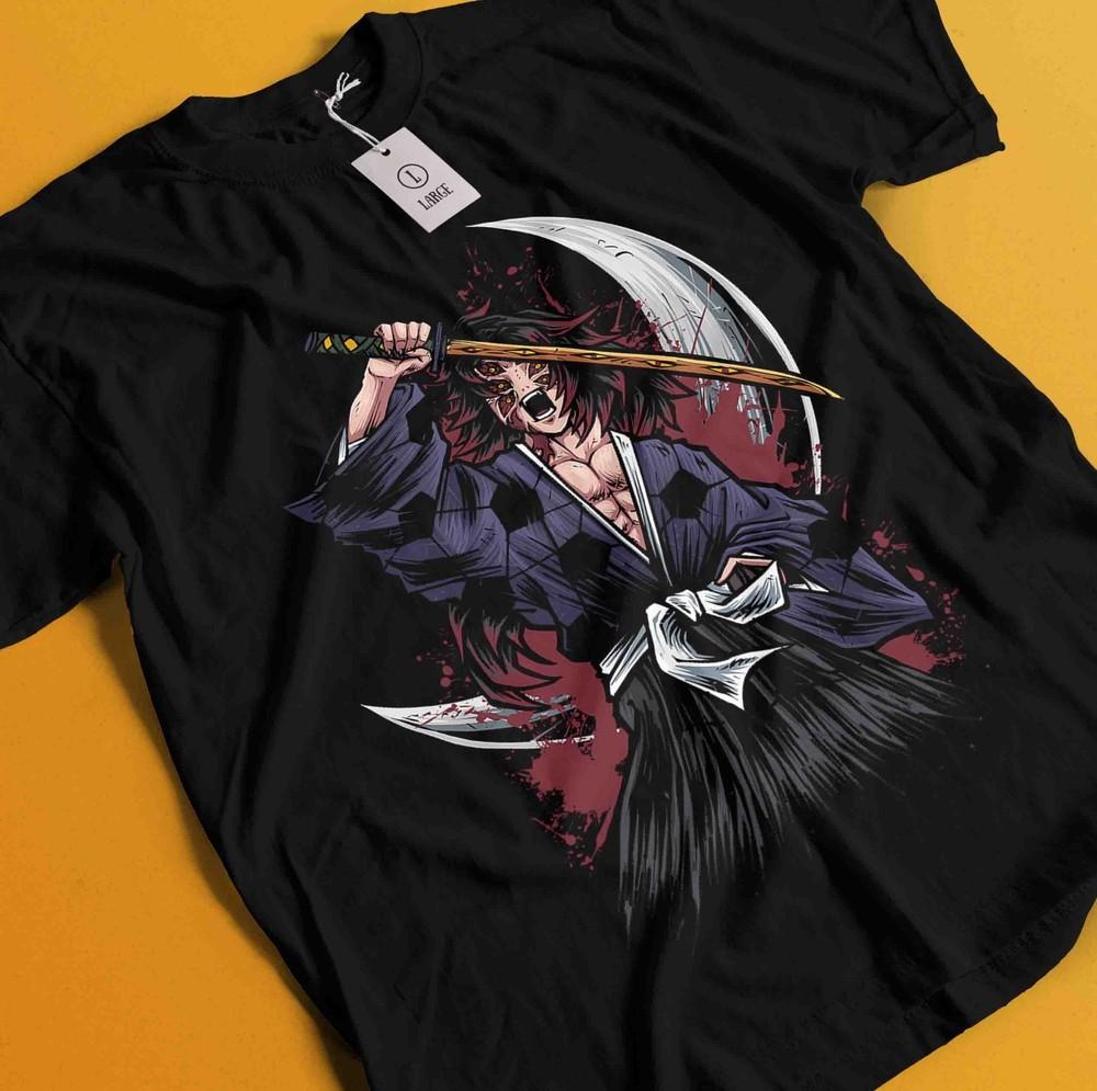 

Demon Slayer Shirt Kokushibo Upper Moon 1 Tshirt Zenitsu T-Shirt Muzan Tanjiro S