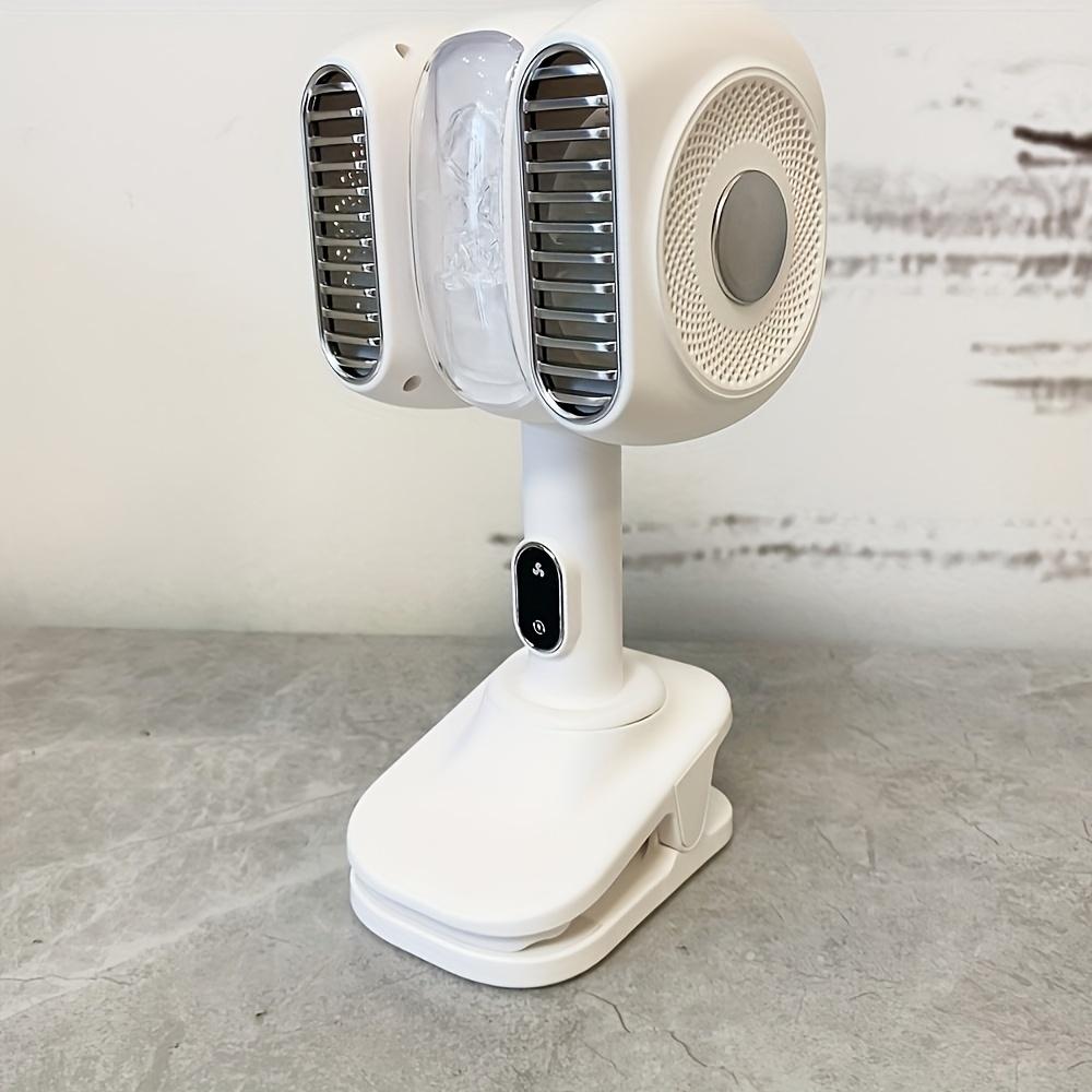 Dual Core Student Dormitories, Desks, Silent Offices, Desks, Bedside USB Clip Fans, All-round Shaking Head Rotation, Air Supply, Charging Fans