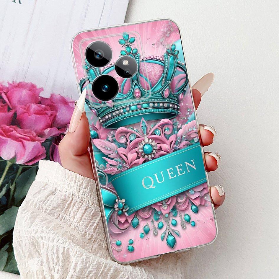 For Realme GT 7 7T Case 2025 Popular Flower Soft Clear Silicone TPU Protective Cover For Realme GT7 Pro RMX5011 Phone Case Shell