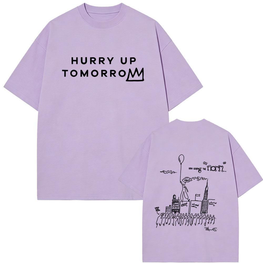 Limited Rapper The Weeknd Tshirt Hurry Up Tomorrow Graphic T Shirt Unisex Women Hip Hop Fashion Oversized Tshirts Unisex Streetwear