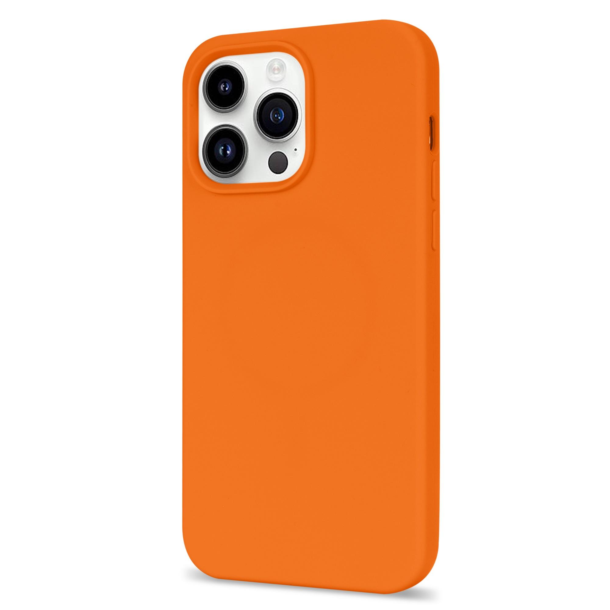 

For iPhone 13 Pro Max Case Shockproof Soft Silicone Phone Cover Orange