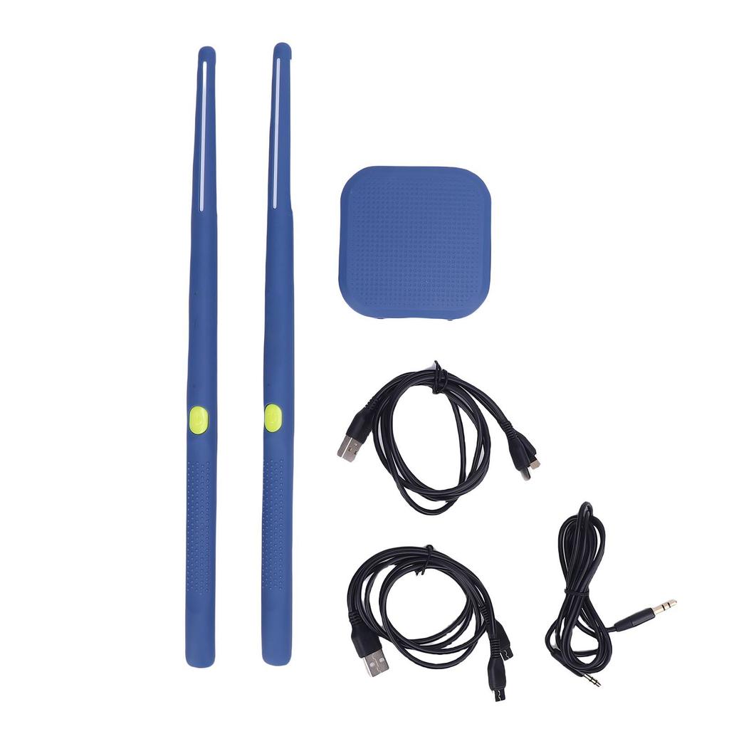 Air Drum Sticks 8 Sounds 3D Motion Sensing Portable Rechargeable Virtual Electronic Drum Set