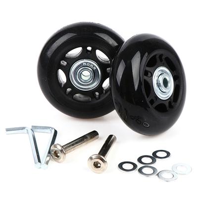 2 Set Gepäck Koffer Ersatzräder Achsen und Schraubenschlüssel Reparaturset 68 mm