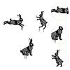 3 Pieces Animal Shape Garden Stakes Ideal Gift Metal Cute Easy to Install Yard Decors for Outdoor Garden Backyard Courtyard Yard