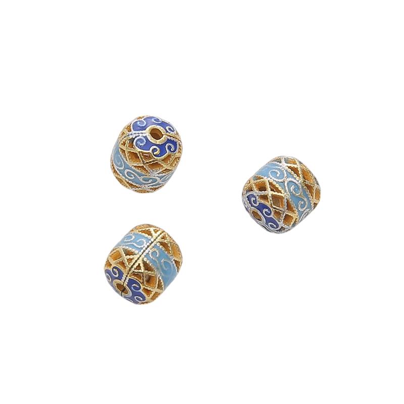 Copper Cloisonn Beads Charm Accessories For DIY Jewelry Making Bracelet Earring Necklace