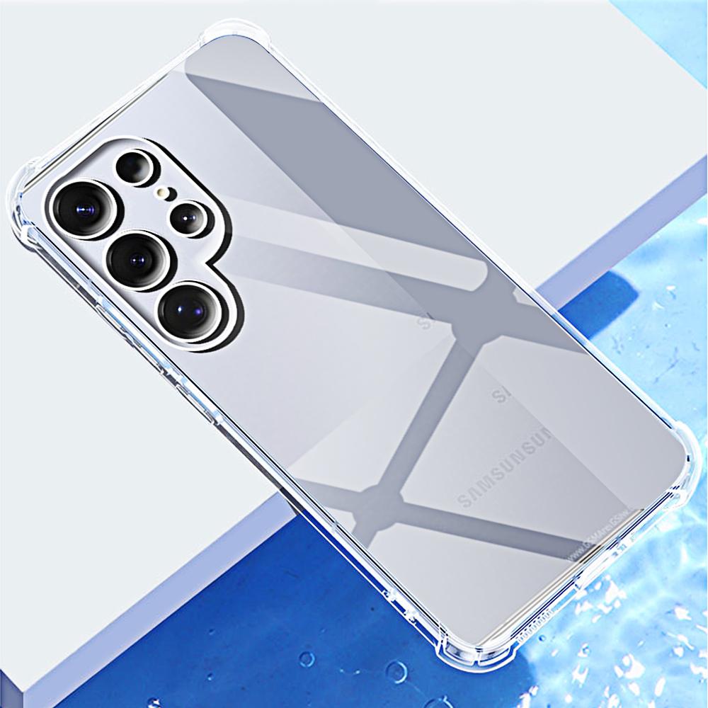 Przezroczyste etui na telefon dla Samsunga S25 S24 Ultra Plus + FE Ochronne Osłony na Aparat z Tyłu Clera na Dla Galaxy S25ultra S24fe