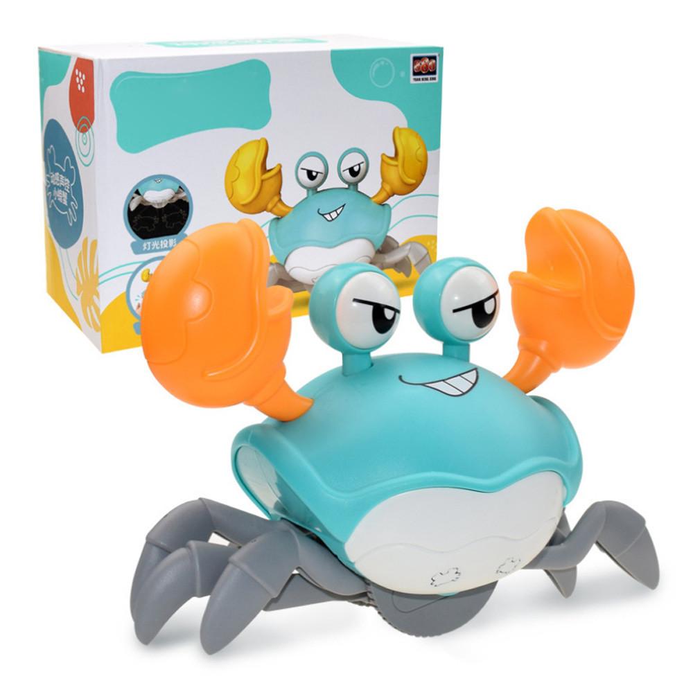 

Sagit Cartoon Electric Auto Voice Control Crawl Big Crab Toy со световой проекцией