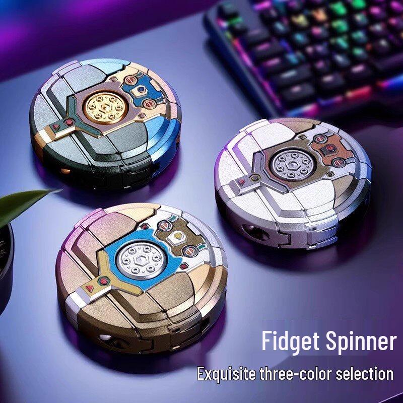 Transformable Finger Spinner Robot - Mechanical Rotating Toy for Kids Decompression and Education