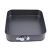 1Pc Carbon Steel Baking Mould With Buckle Square Cake Baking Pan With Removable Bottom Non-Stick Cake Mould Chiffon Cake