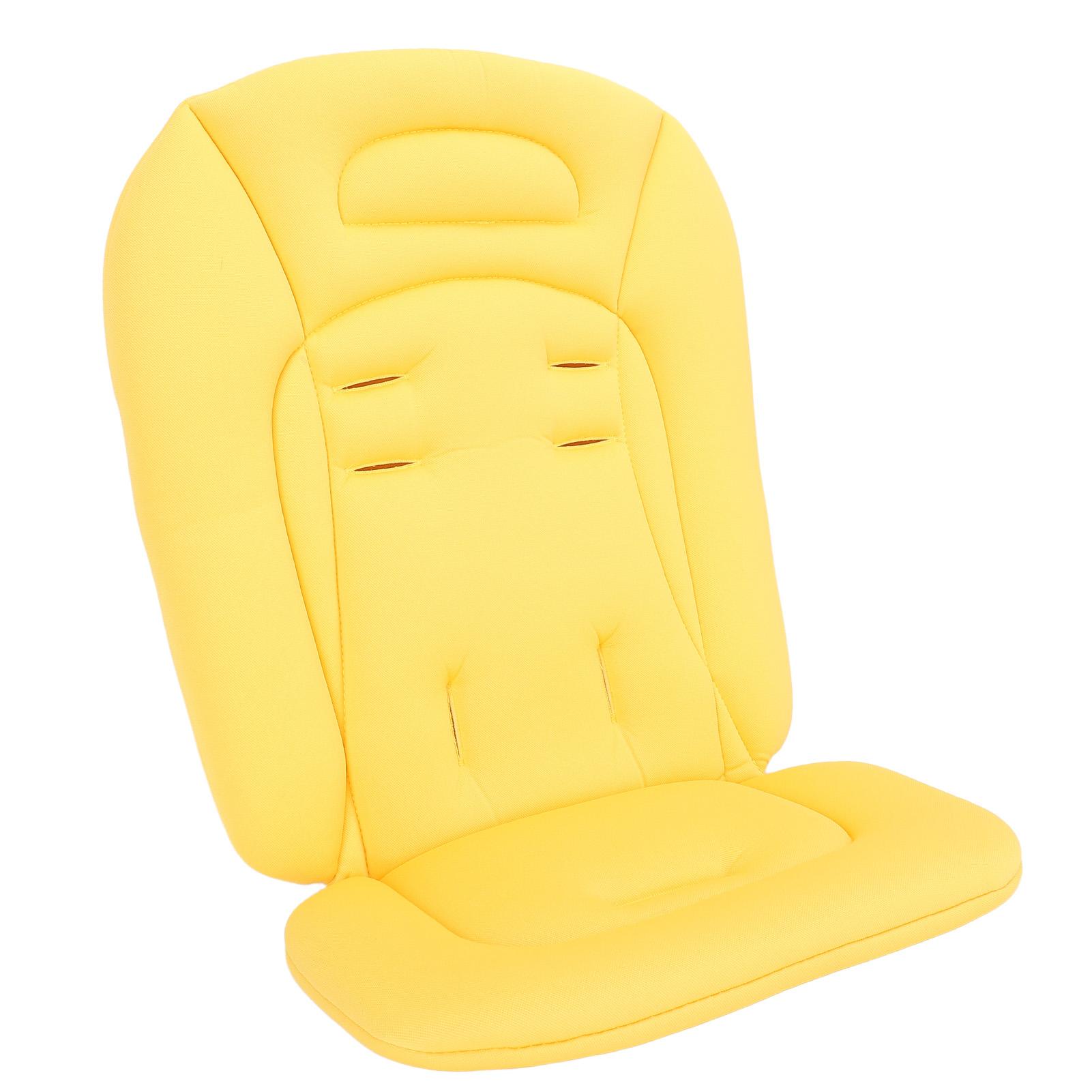 

Подушка-вкладыш для детской коляски, съемная, моющаяся, нескользящая, для младенца, легкая светло-желтого