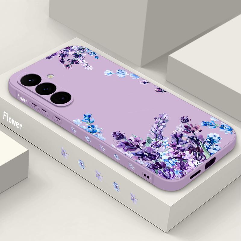 Soft TPU Flower Pattern Case For Samsung Galaxy S25 S22 S23 S24 Ultra S24 FE A56 A55 A53 A54 A15 A16 A36 5G Silicone Phone Cover