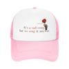 Hadestown flower Mesh Caps Outfits for Unisex Women Adjustable Snapback MeshBack Summer Breathable Caps