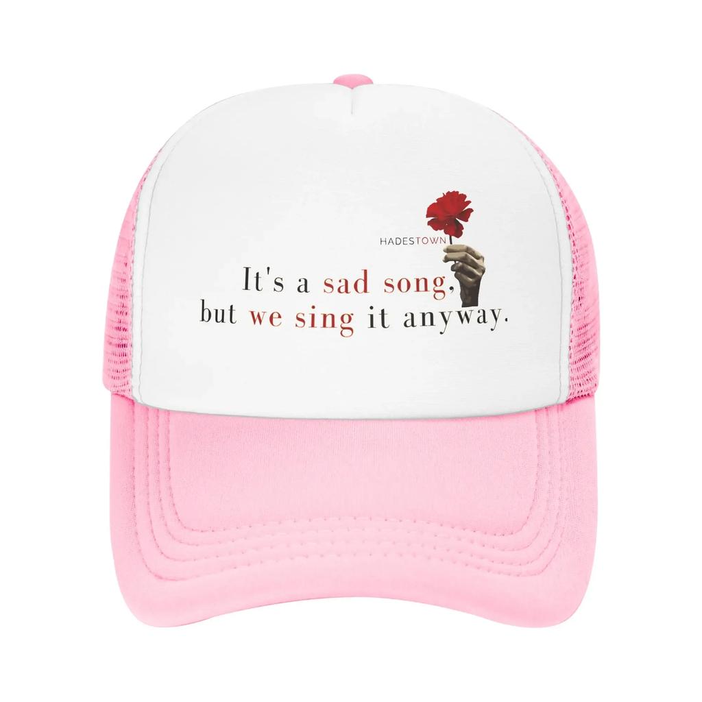 Hadestown flower Mesh Caps Outfits for Unisex Women Adjustable Snapback MeshBack Summer Breathable Caps