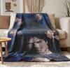 Damon Salvatore Soft and Comfortable Flannel Suitable for Sofas Living Rooms Outdoor Camping Travel and Also Makes a Great Anniversary Gif