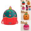 Letter Cherry Fruit Pattern Kids Backpack With Pvc Material For School And Outdoor Use