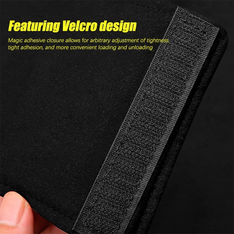 Car Door Handle Protective Cover Multifunctional Roof Handrail Suede Pad Seat Belt Shoulder Protector Auto Interior Decoration