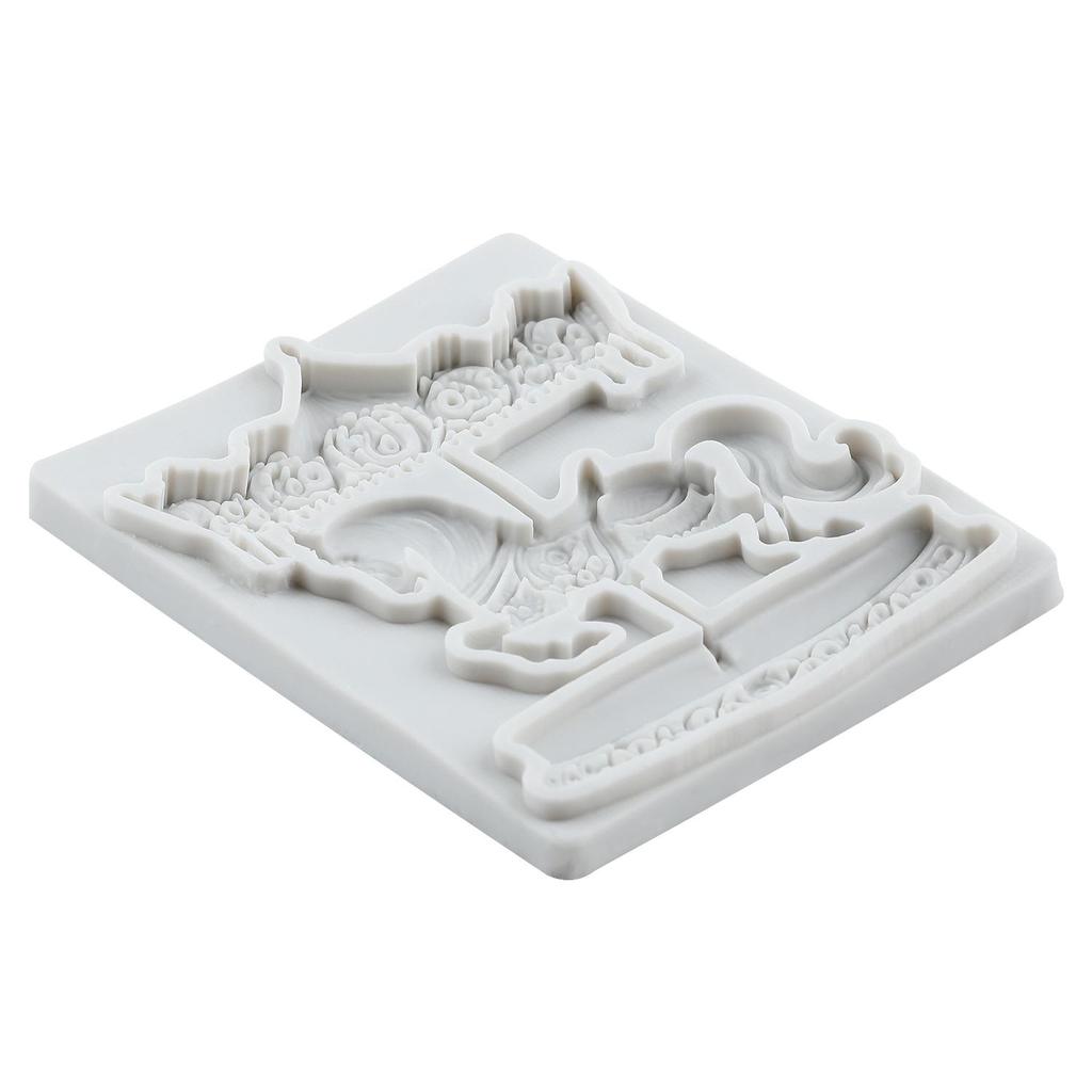 Silikonová forma na kolotoč Merry-Go-Round Formičky na fondán Nástroje na zdobení dortů Téma dortu Dezert Zdobená forma na čokoládu Cukroví