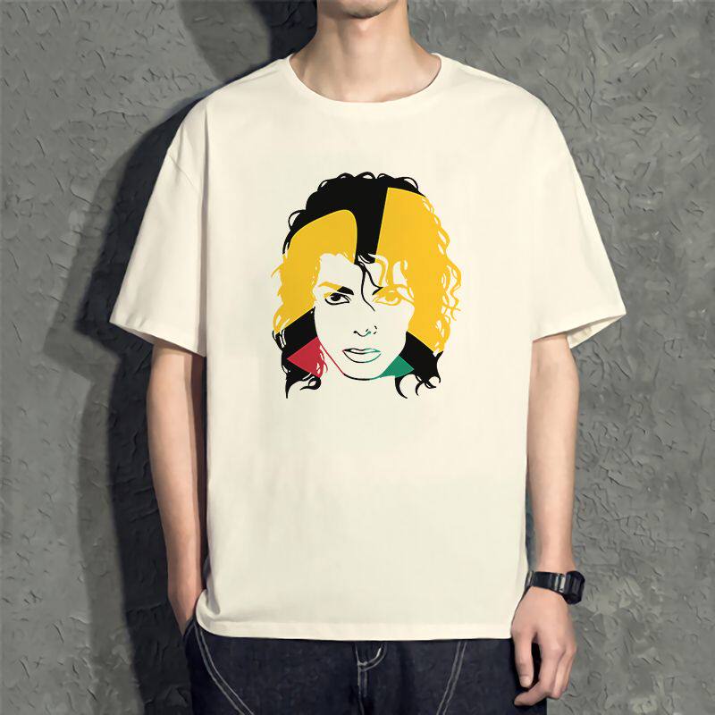 Michael Jackson Commemorative Printed Short Sleeve Vintage Clothing for Men and Women TShirts