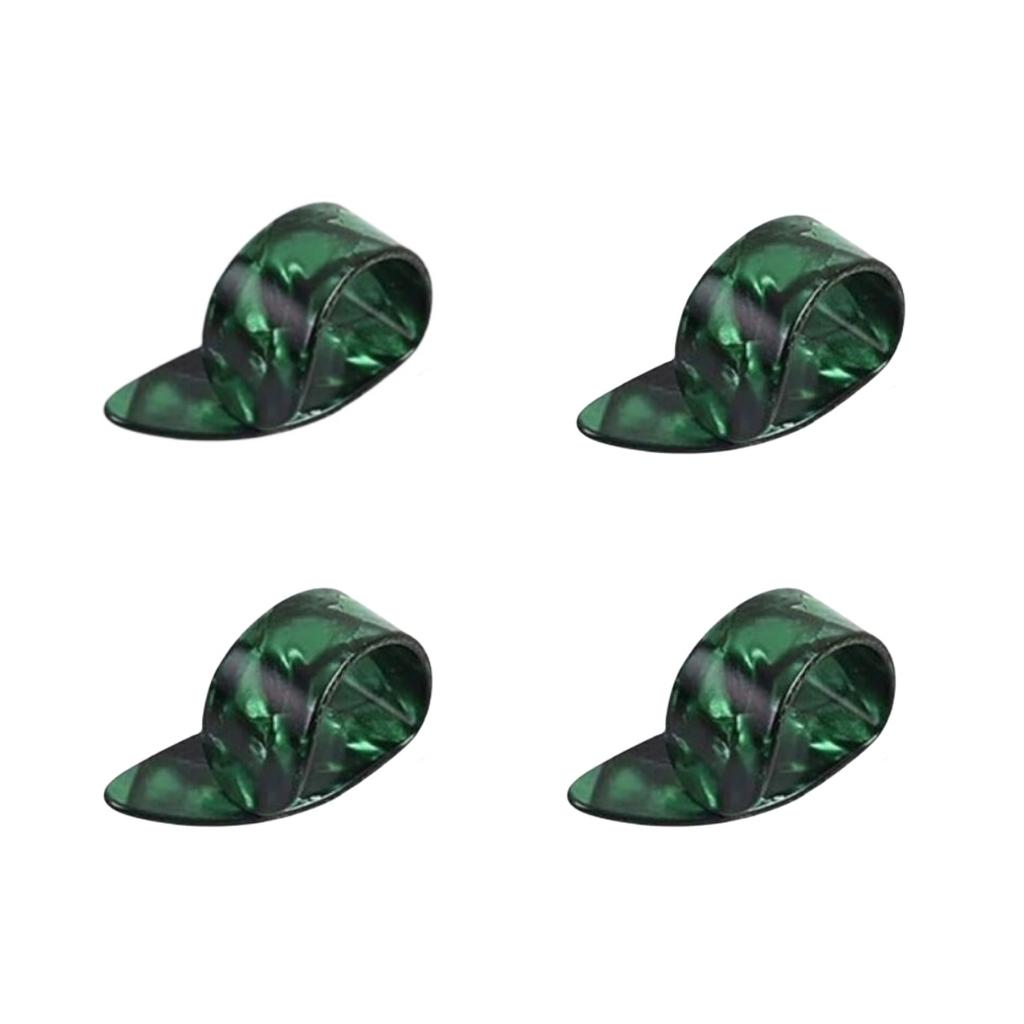 Miwayer 4pcs Guitar PicksGuitar Thumb Finger Picks Celluloid Picks Plectrums for Electric & Acoustic Guitars, Ukulele, Bass