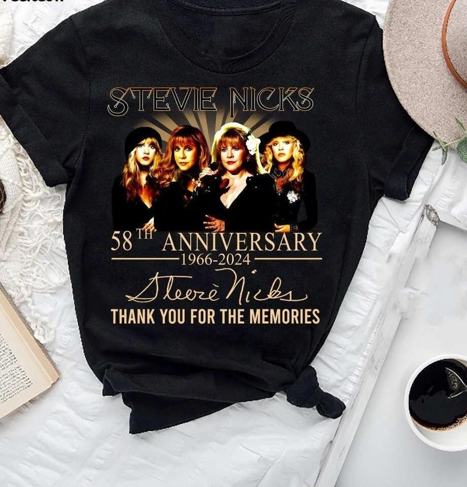 

Stevie Nicks 58th Anniversary Signature T-Shirt Unisex T-Shirt XXXXL