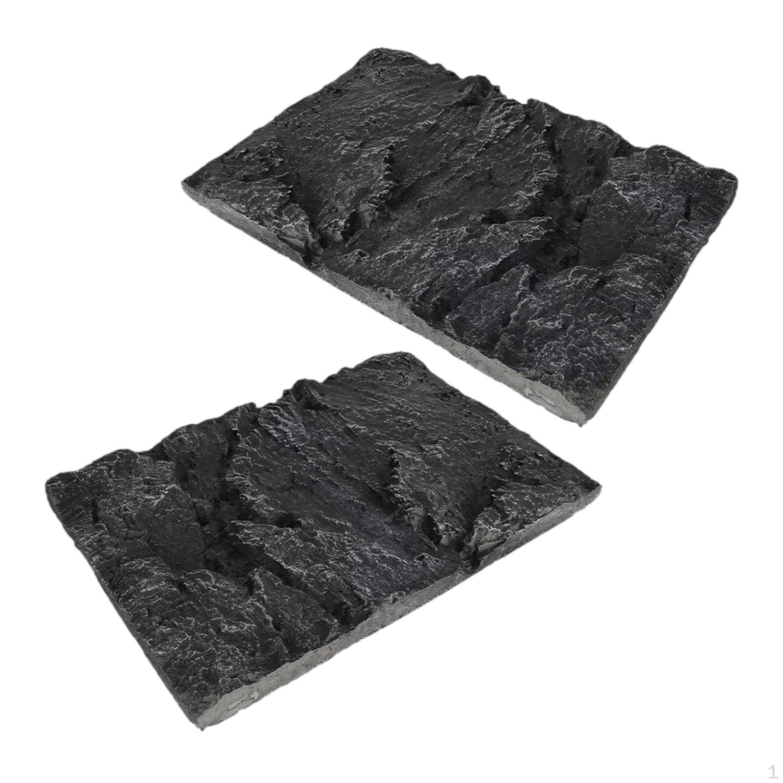 

2 шт. Фоны для террариума рептилий, Декорация среды обитания змеи, Камень, Фон для аквариума для