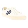 Mens Aiden Leather Tennis Flat Trainers