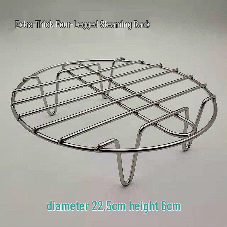 Stainless Steel Mini Steaming Rack & Heat Insulation Pad for Electric Pots