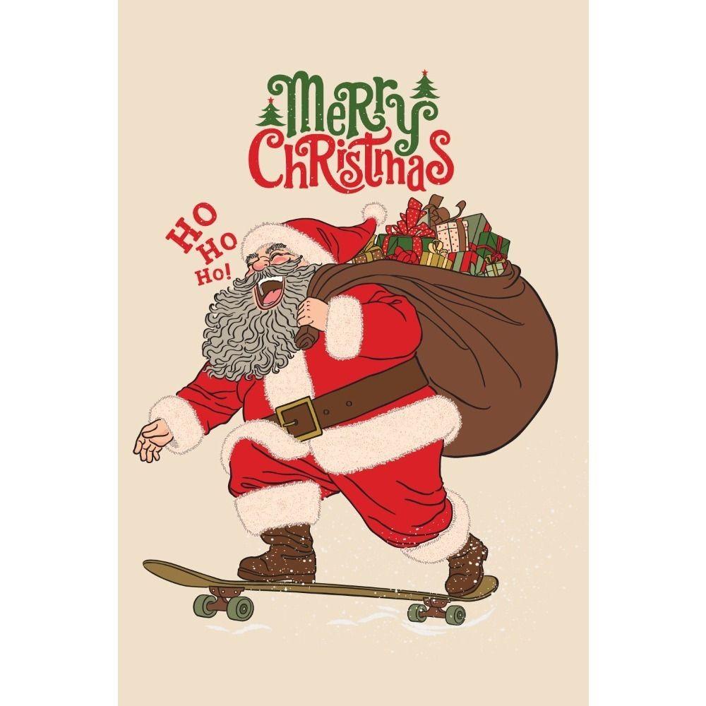 Vintage Christmas Metal Tin Sign Home Festive Wall Decor