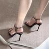 Leopard Print High Heels Women's 2025 Summer New Models with Thin Heels Temperament Beautiful Imperial Sister Sexy Fashion Sandals