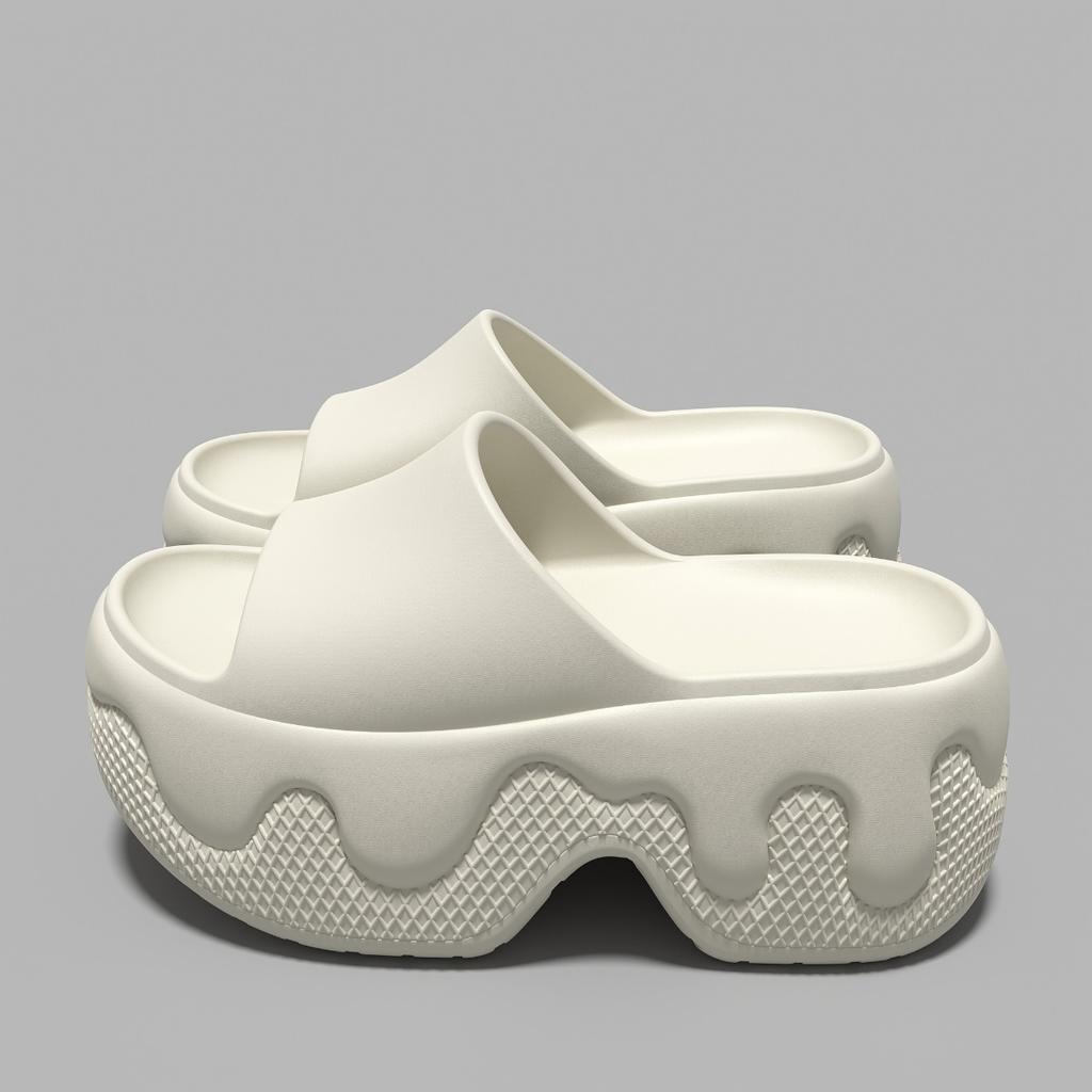 The Latest Women's EVA Thick Soled Slippers for 2026, with An Elegant Style, Are Suitable for Indoor and Outdoor Beach Shoes