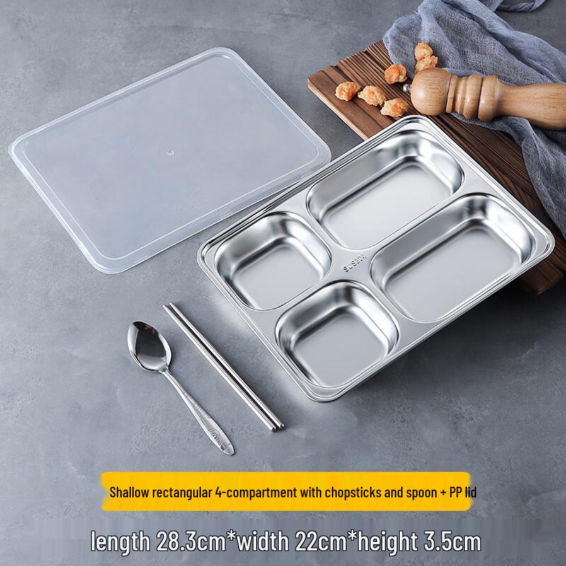 

LIJIA FITMENT LJ304 Stainless Steel Divided Lunch Box