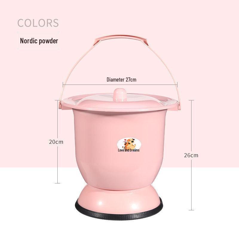 Women's Indoor Urinal with Lid for Night Use - Suitable for Rural, Elderly, and Children