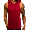 Men's Gym Pullover Vest Sleeveless Casual Hoodie Hooded Tank Tops Muscle T-Shirt