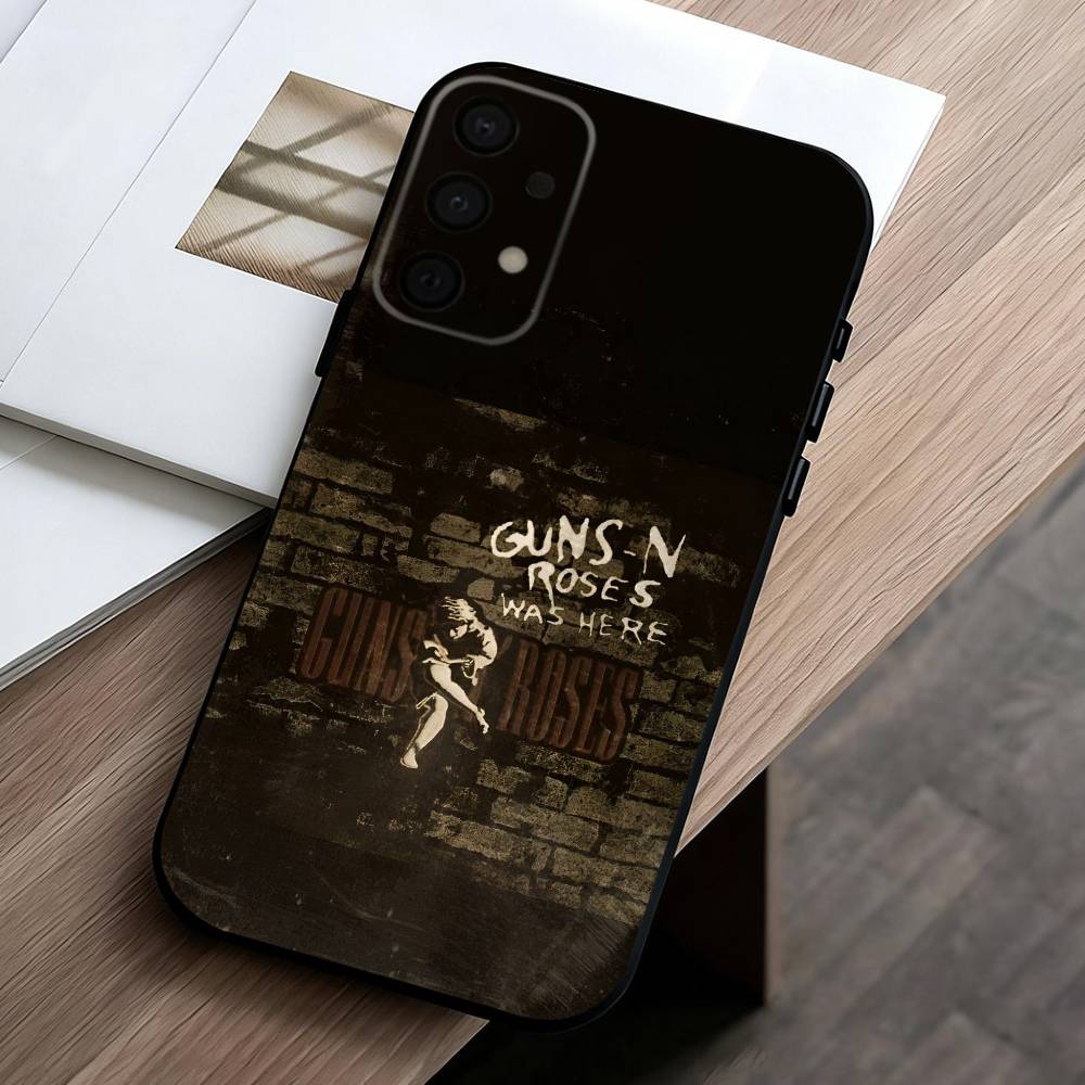 Band G-Guns-S N R-Roses  phone Case For Samsung Galaxy A73,A72,A71,A70,A53,A52,A51,Others Soft Black Shell
